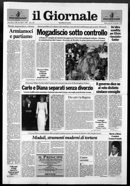 Il giornale : quotidiano del mattino